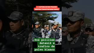 DOS POLICIAS QUEDAN  DETENI2OS X TRAFICO DE POLVO BLANCO LAS POLITICAS DE NAYIB BUKELE [upl. by Lyssa]