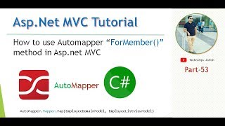 Part 53 How to use Automapper ForMember Method in ASPNET MVC [upl. by Anaujd595]