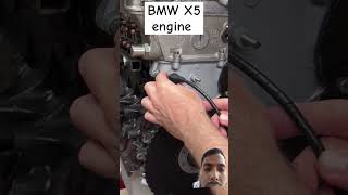 BMW X5 engine E35 crank sensor position 🚗🧑‍🔧 [upl. by Tiebout810]