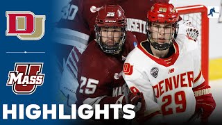 Denver vs UMass  NCAA College Hockey  Highlights  March 28 2024 [upl. by Matthieu]