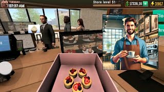 coffee shop simulator 3d cafe [upl. by Otrevire214]