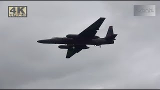 4K Plane Spotting at RAF Fairford 1962018  Nice arrival of a U2 dragon lady [upl. by Atterbury]