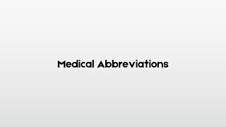 You Won’t Believe How Simple These Medical Abbreviations Really Are [upl. by Namwen]