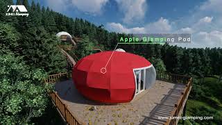 Glamping Resort Ideas 1  Colorful Glamping Pods at Waterside [upl. by Ahselrak]