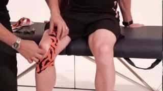 Rocktape application for knee pain [upl. by Akerue652]