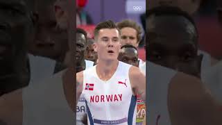 Jakob Ingebrigtsen powered through the final lap amp claimed gold in the men’s 5000m at Paris2024🥇 [upl. by Eirak244]