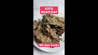 Keto Meatloaf with Mushroom Gravy shorts [upl. by Llain]