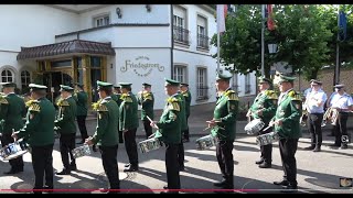 Schützenfest 2024 in der Zollfest Zons Der DienstagsFestumzug [upl. by Atekal]