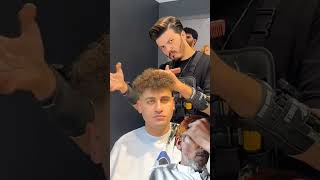 ASMR international hairstyle 💈 barbershophairstylehaircut ilkererenhairstudio relaxingtriggers [upl. by Imotas]