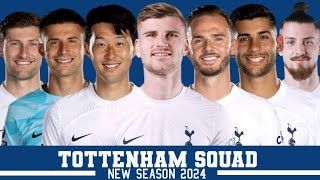 TOTTENHAM HOTSPUR SQUADNEW SEASON 2024  WITH TIMO WERNER AND GRADUSIN Rsportline [upl. by Benilda]