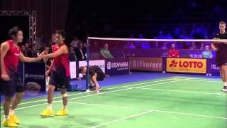 Bitburger Badminton Open 2015  SF M5MD  ConPie vs KamSon [upl. by Ayekram]