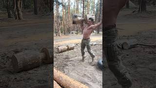 This Soldier Lifts a 160POUND Dumbell🤯 [upl. by Dnilazor174]