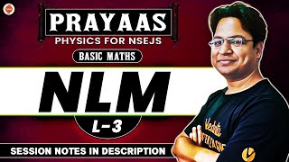 Newtons Law of Motion  Lecture 3 PRAYAAS For NSEJS Physics Junior Science 2024  Vikas Sir  VOS [upl. by Dnomrej]