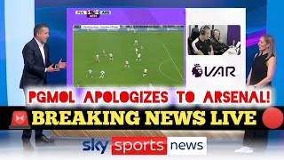 PGMOL APOLOGIZES TO ARSENAL AFTER SHOCKING OFFSIDE CALL ON SAKAS GOAL [upl. by Baylor]