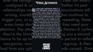 MERCURY STATIONS DIRECT amp THE SHADOW PHASE BEGINS VirgoScenarios shorts [upl. by Say]