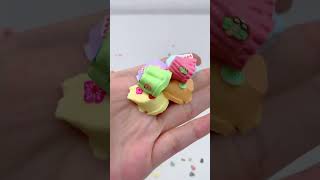 FUFUSQUISHY ASMR 🍮🍮6pcs Cute Mini Pudding [upl. by Alicul]