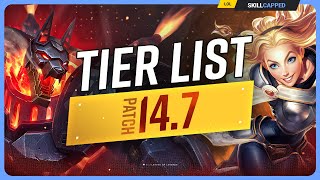 NEW TIER LIST for PATCH 147  League of Legends [upl. by Miles]