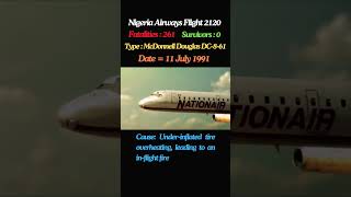 Nigeria Airways Flight 2120 aviation rip planecrash animation shorts [upl. by Terraj393]