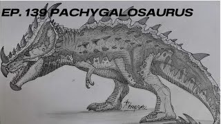 วาดภาพ Pachygalosaurus Jurassic world the game Ep 139 [upl. by Derdle]