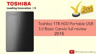 Best USB 30 External Hard Drive 2015  Toshiba canvio basics 30 plus review [upl. by Crean]