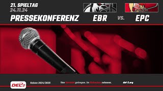 Pressekonferenz Spieltag 21 Eisbären Regensburg vs Eispiraten Crimmitschau [upl. by Ellednek]