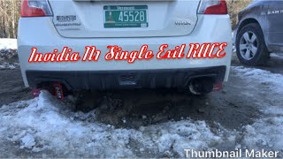 Invidia N1 Single Exit Race Install on 2018 WRX [upl. by Saxena]