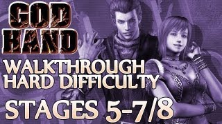 Ⓦ God Hand Walkthrough ▪ Hard Mode  Stage 57  58 ▪ Ravel amp Debussey Boss Fight [upl. by Ellimahs628]