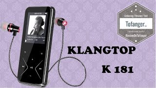 KlangTop K181  Baladeur MP3  UNBOXING [upl. by Tatianas170]