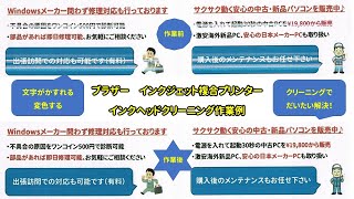 【買い替える前に】ブラザープリンター インクヘッドクリーニングによる印刷品質改善作業 [upl. by Kaine]