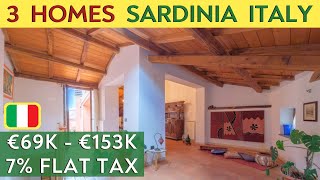 3 HOMES in SARDINIA ITALY  Beautiful Italian HOUSES for SALE [upl. by Ycul]