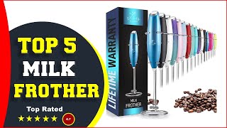 ✅ Top 5 Best Milk Frothers On Amazon 2023 Tested amp Reviewed [upl. by Ydoc]