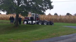 Back in Black burnout  leaving Gerhart 2016 Mack show [upl. by Airaet]