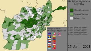 The Fall of Afghanistan 2021 Every Day [upl. by Yart]