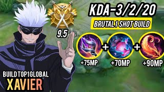 FINALLY NEW XAVIER ONESHOT BUILD IS HERE 😱 INSANE DAMAGE  XAVIER BEST BUILD 2024  MLBB [upl. by Annorah]