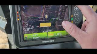 Komatsu IMC Dozer  Using Blade Control and Viewing Grade Transitions [upl. by Rattan515]