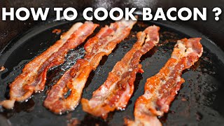 How to Cook Bacon on the Stove  Cast Iron Skillet [upl. by Wall]