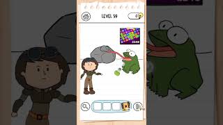 Brain test 3 level 59  Puzzle world BD [upl. by Arrim]