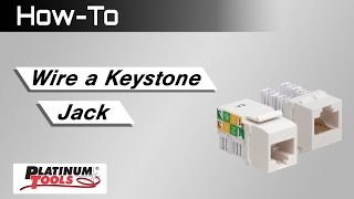 How To Wire a Keystone Jack [upl. by Aerdnua969]