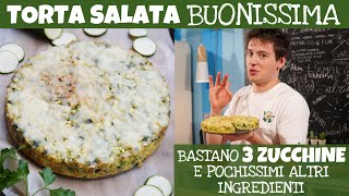 TORTA SALATA DI ZUCCHINE LA PIÙ FACILE CHE CÈ – BUONISSIMA filante in superficie Davide Zambelli [upl. by Aneertak53]