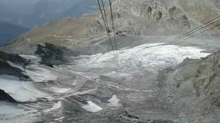 Gondola  télécabine Gentianes  MontFort  Valais  Switzerland 03092011 [upl. by Tanberg898]