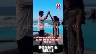 DonBelle sa Funky Town dance trend Netizens kinilig [upl. by Nashoma547]