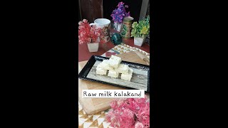 Raw milk kalakand in 20 min with new style and taste at home 😋 कच्चे दूध का कलाकंद 20 मिनट में [upl. by Niela]