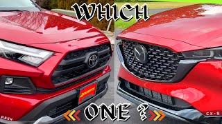 2023 Mazda CX5 vs 2023 Toyota RAV4 best Compact Suv which should you buy [upl. by Nifares]