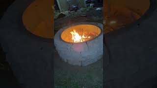 Fogata en el patio trending fogata firewood fireplace short viral [upl. by Gillie]