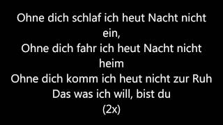 Ohne Dich Münchner Freiheit lyrics [upl. by Aket]