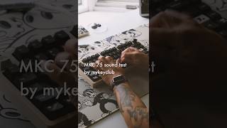 MKC75 by mykeyclub  soothing sound test 💆🏻‍♀️ w Nixie switches on alu plate  case foam only [upl. by Brittne]