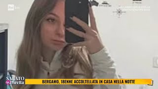 18enne accoltellata in casa a Bergamo cè un arresto  Sabato in diretta 26102024 [upl. by Niltyak]