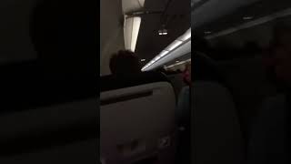 Terrifying moment passengers scream and pray as tropical storm batters plane midflight shorts [upl. by Nared]