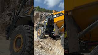 Hyudai HA30 articulated dump truck demonstration heavyequipment hyundai dumptruck quarry [upl. by Landri]