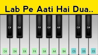 Lab Pe Aati Hai Dua Banke Tamanna Meri Piano Tutorial  Riza Roy [upl. by Zoarah]